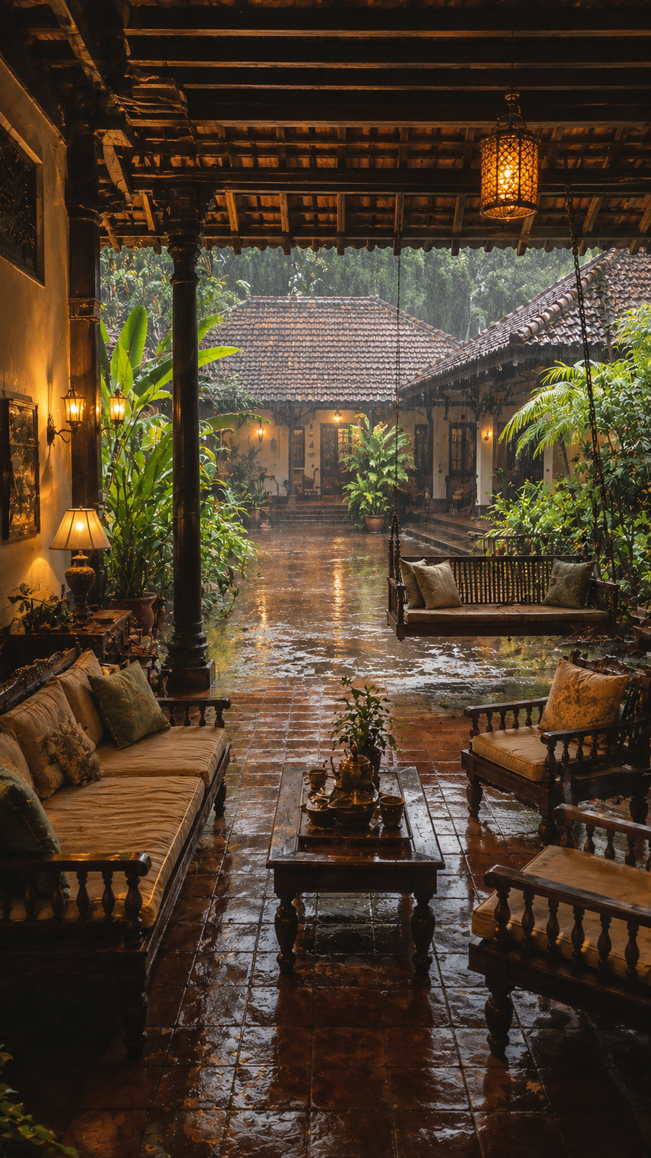 traditional south indian courtyard, traditional courtyard house design, simple traditional courtyard house design